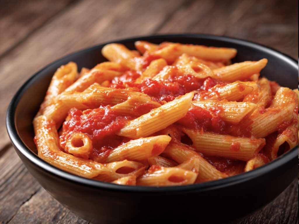 kids menue penne with tomatosauce