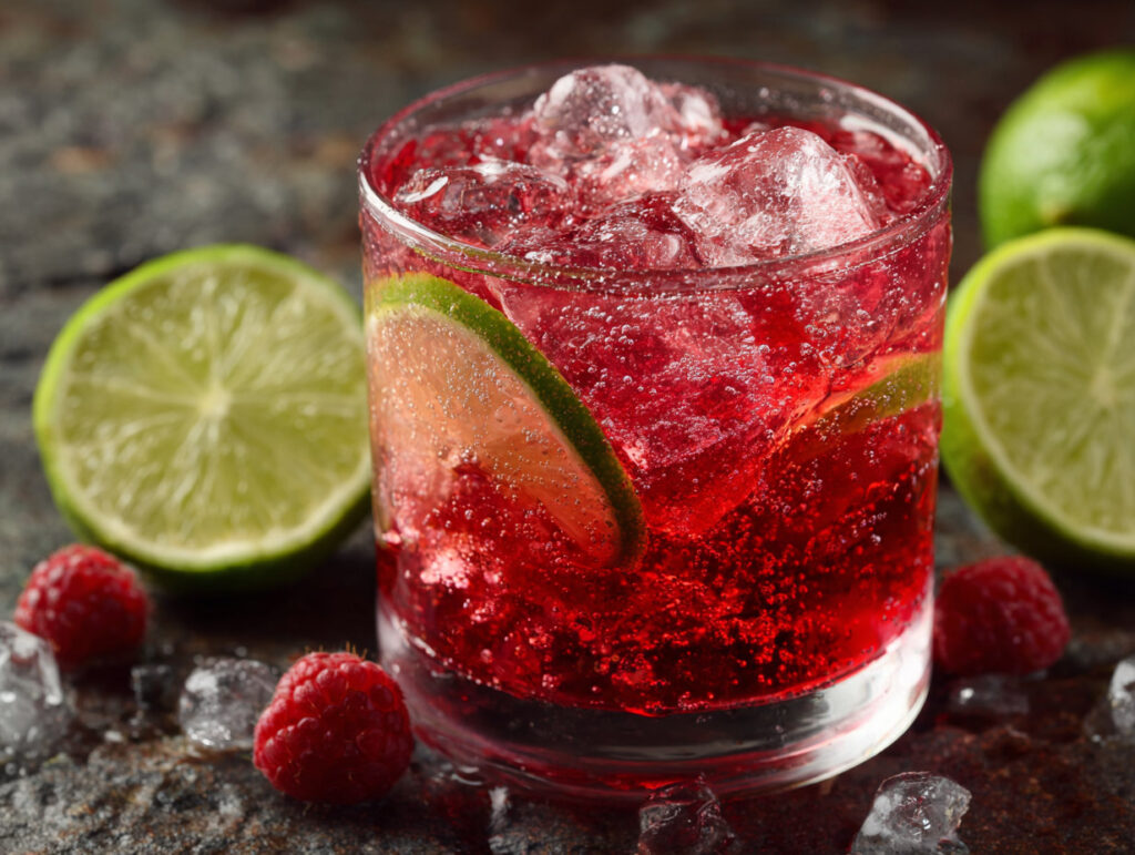 raspberry lime lemonade