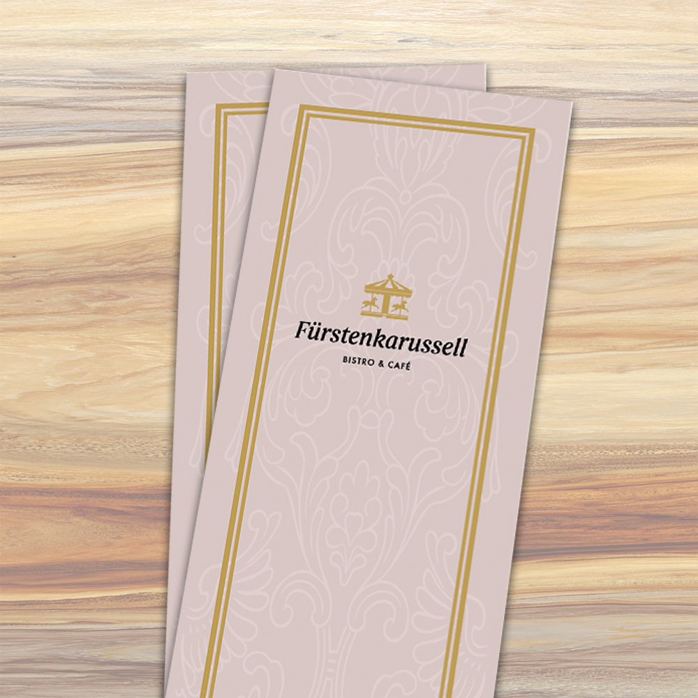 Fürstenkarussell Speisekarte Mockup